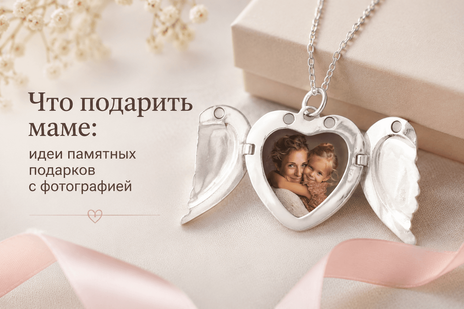 Что подарить маме: идеи памятных подарков с фотографией